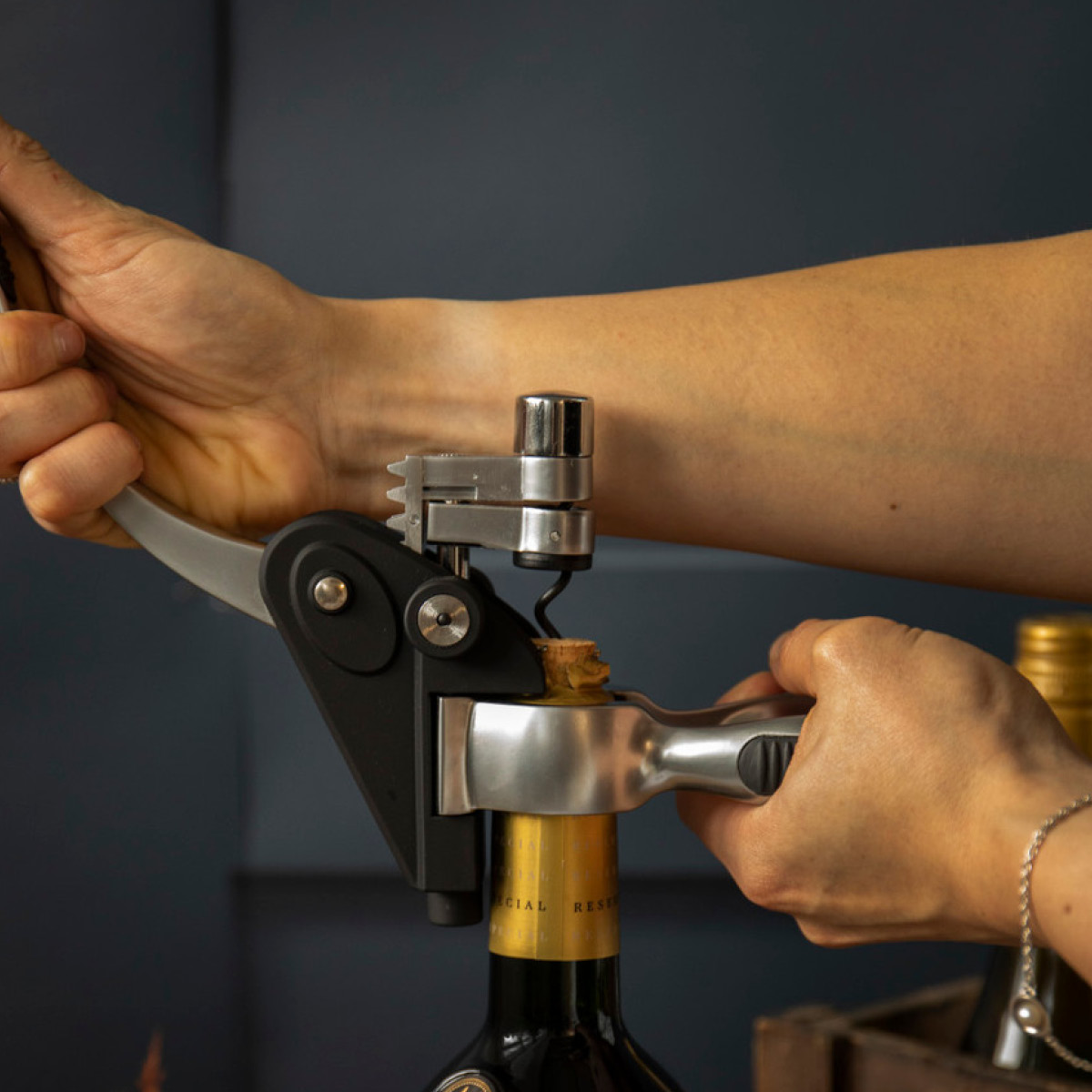 Barcraft Viinilahjasetti 4 osaa Musta