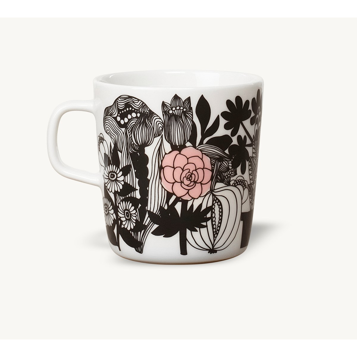 Marimekko Oiva Siirtolapuutarha krus 40 cl blomster/rosa