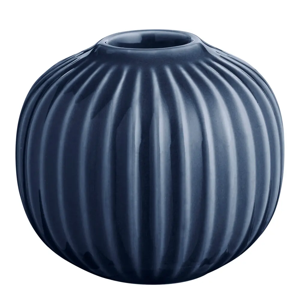 Hammershøi Kynttilänjalka pyöreä 6,5 cm Indigo