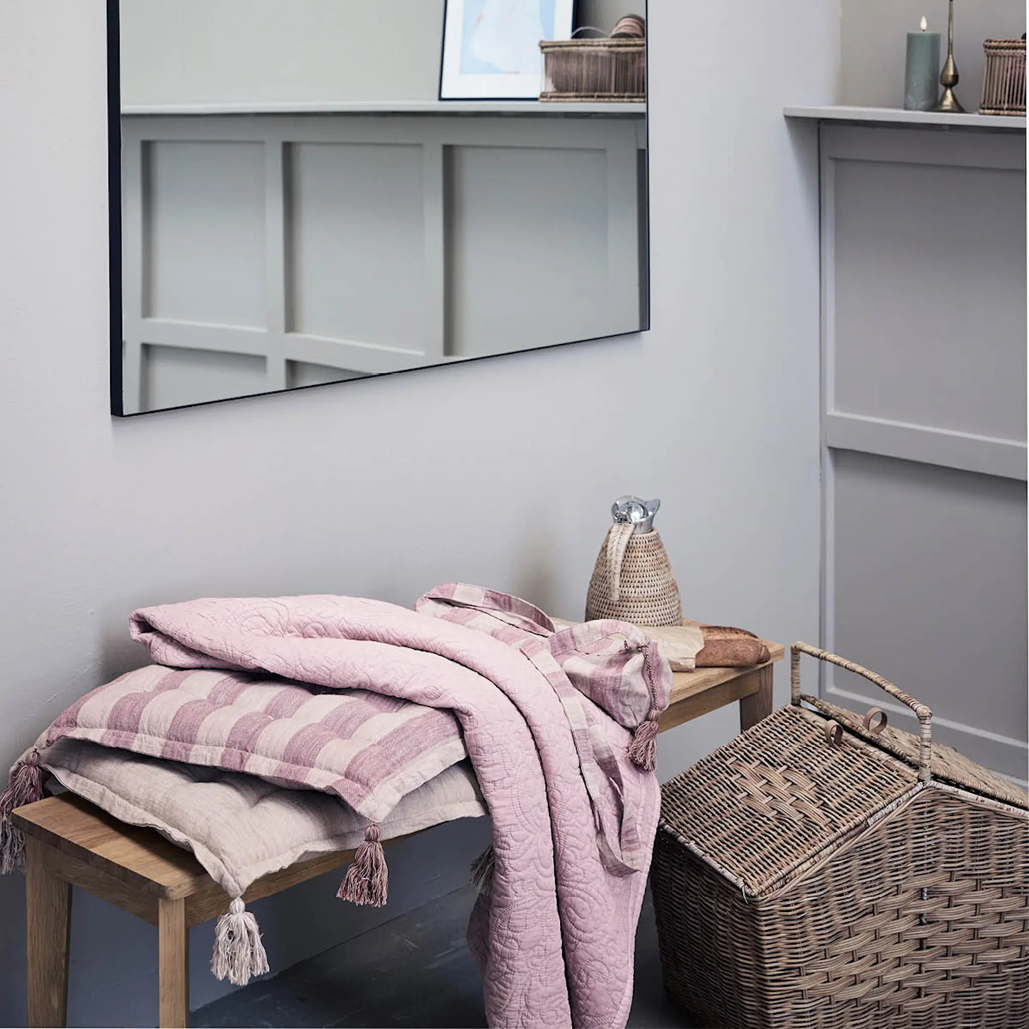 Lene Bjerre Felima strandteppe 140x200 cm tigers eye/rose tan