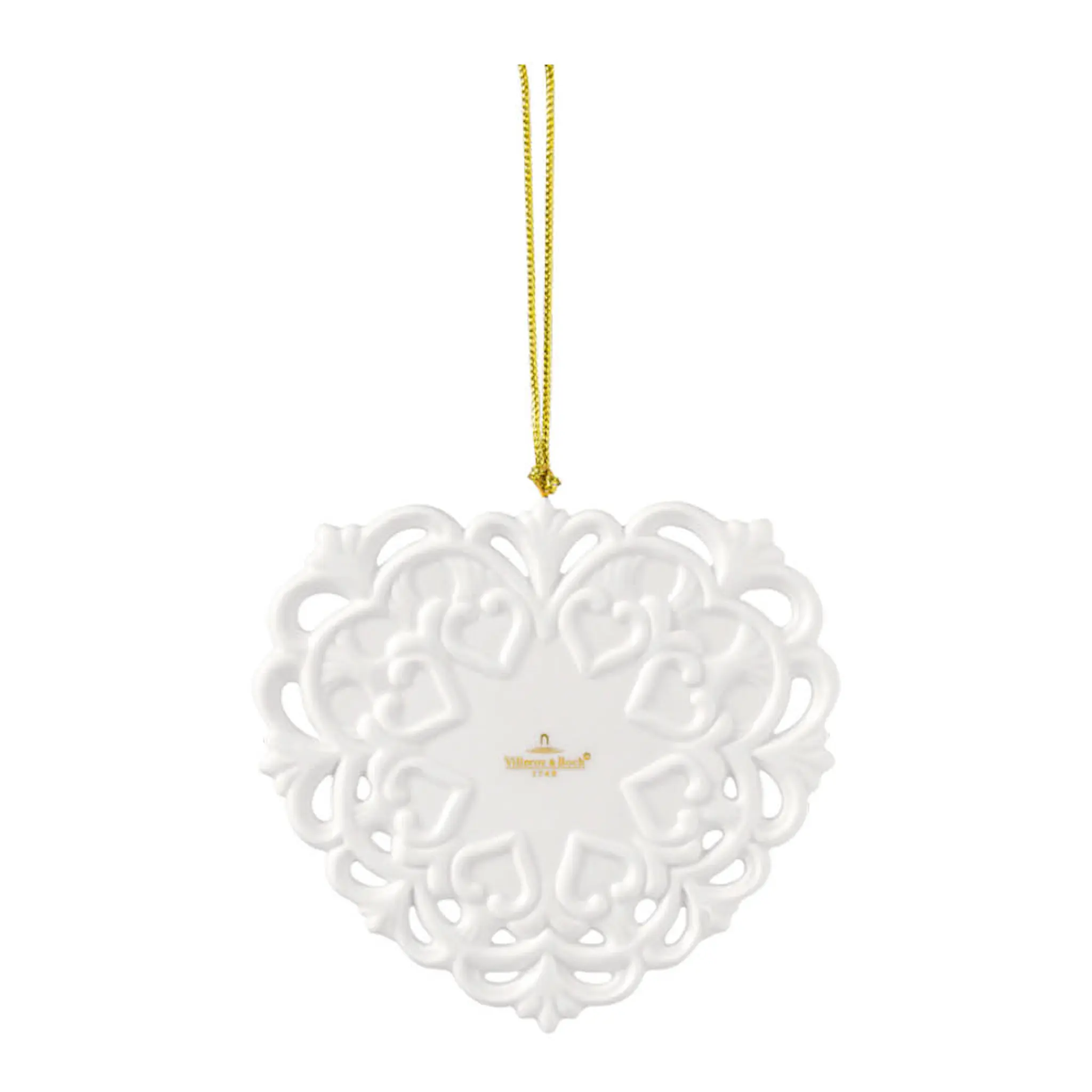 Villeroy & Boch Christmas Classic 2025 julgranspynt hjärta 9,5 cm