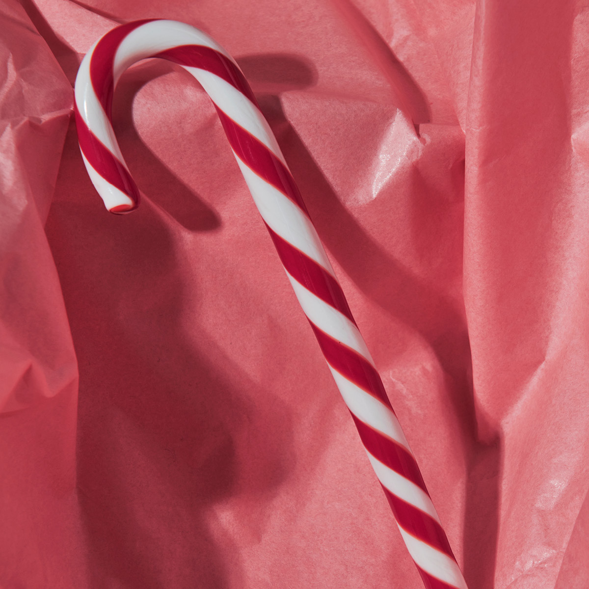 Kosta Boda Polka juldekoration glas 10 cm vit/röd