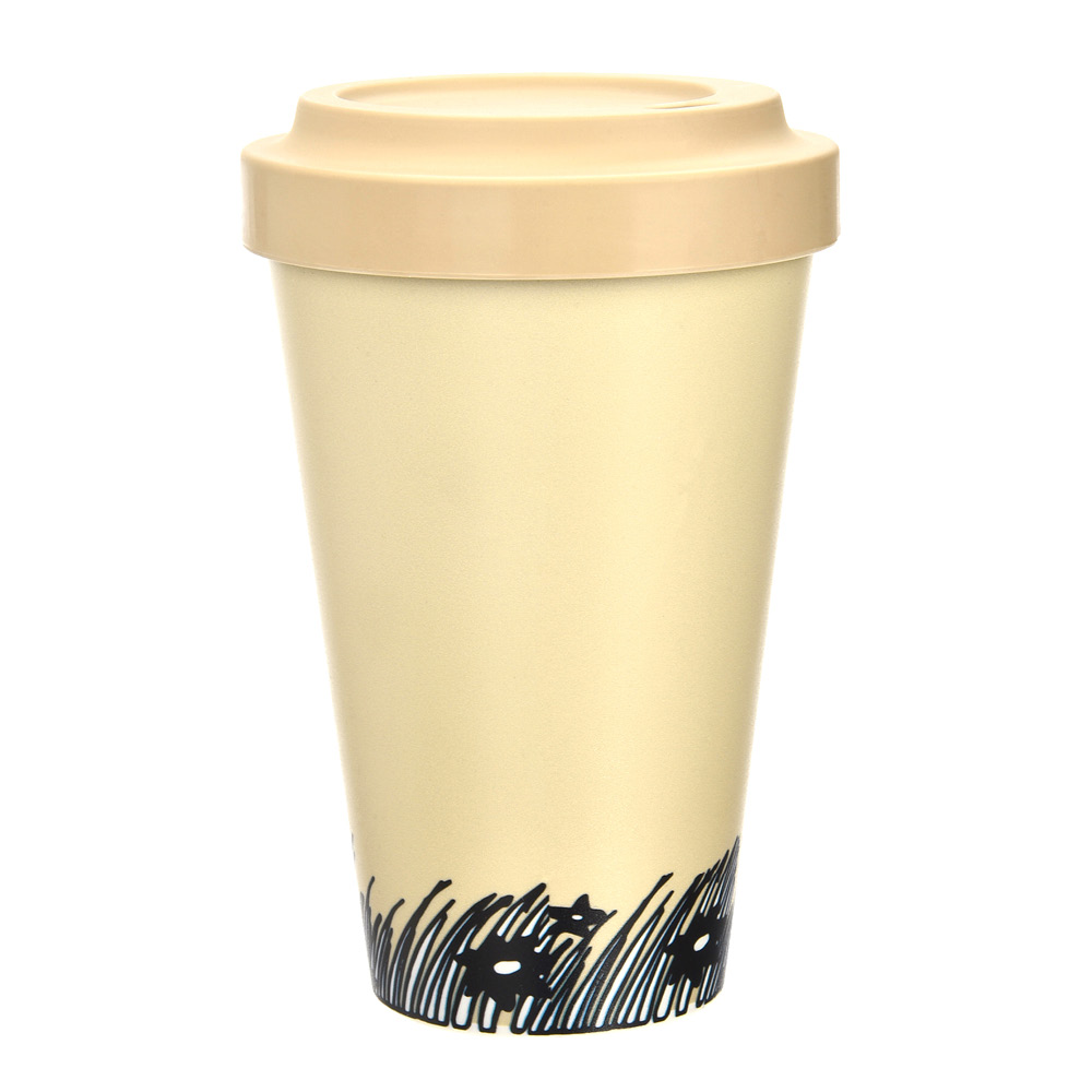 Nordicbuddies Mumin take away mugg 45 cl Sniff räkna pengar beige