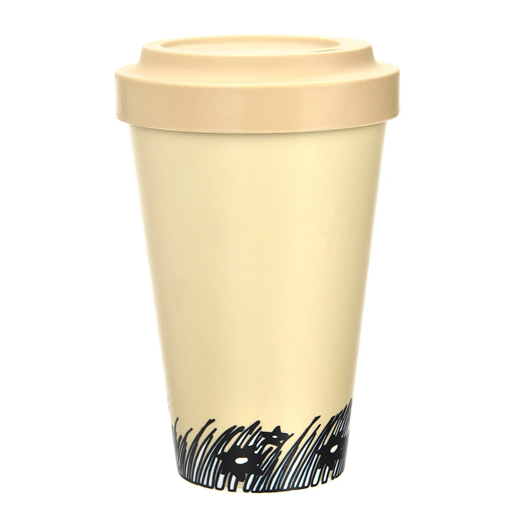 Nordicbuddies Mumin take away mugg 45 cl Sniff räkna pengar beige