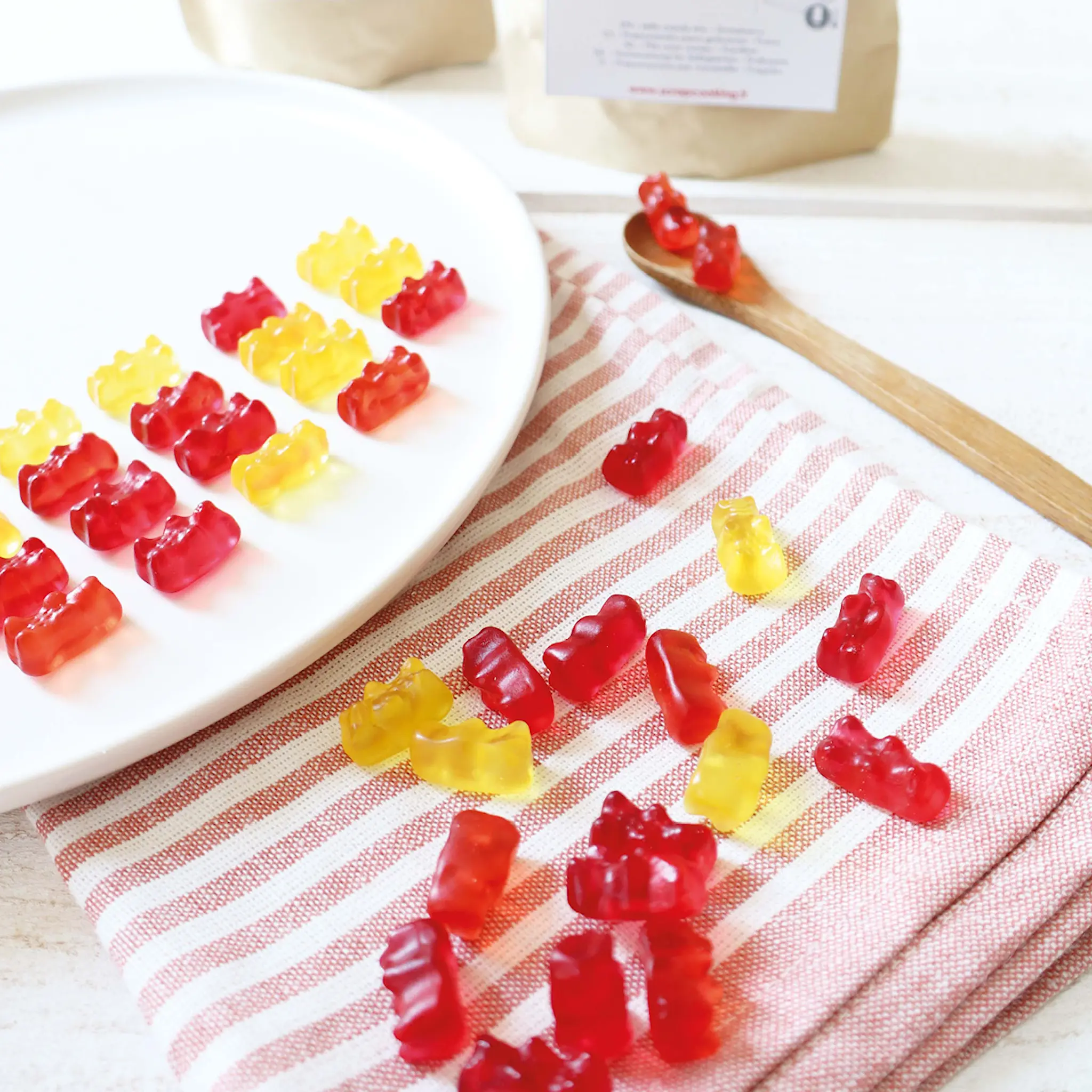 ScrapCooking Silikonform gummibjörnar 36 st mintgrön