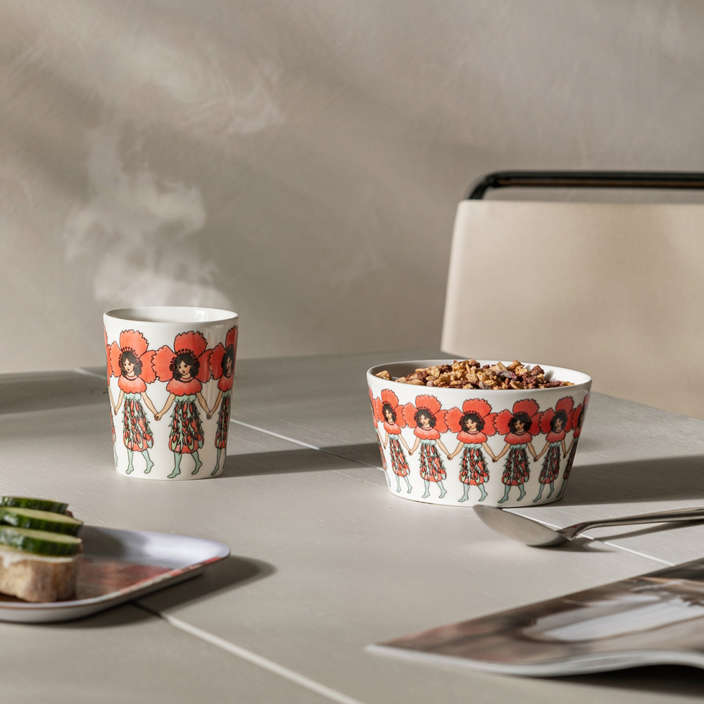 Design House Stockholm Beskow kopp 28 cl poppy