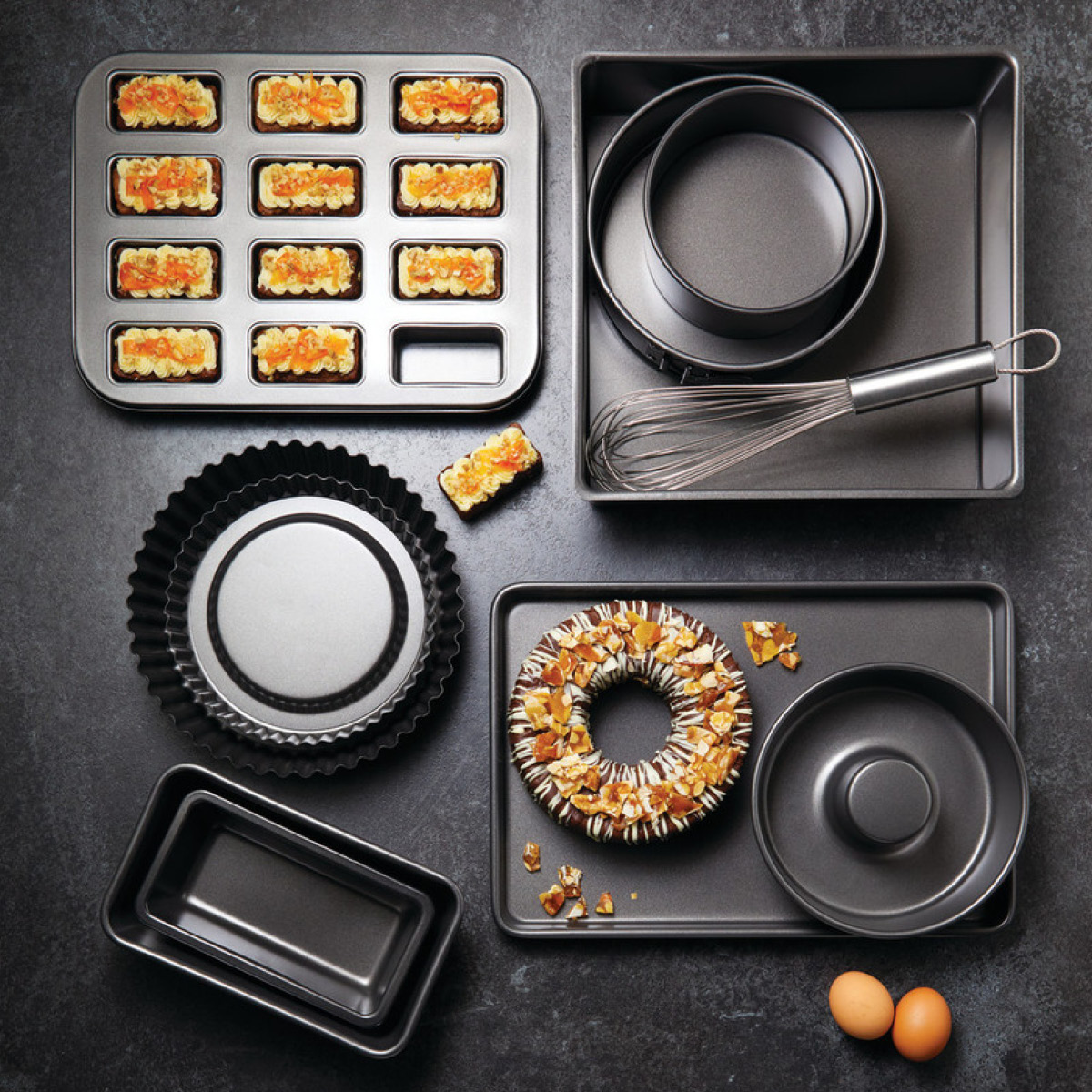 MasterClass Non-stick brødform til 12 stk minibrød