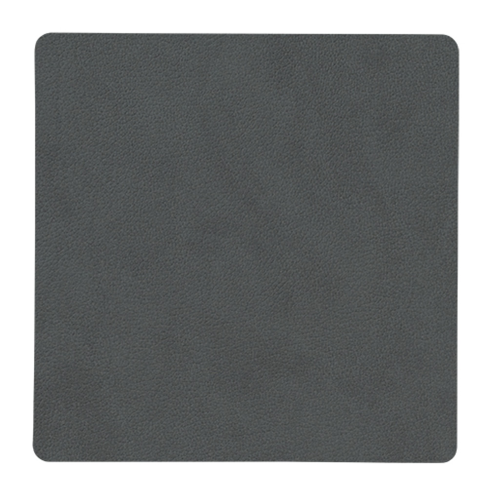 LIND DNA - Square Nupo Lasinalunen 10x10 cm Anthracite