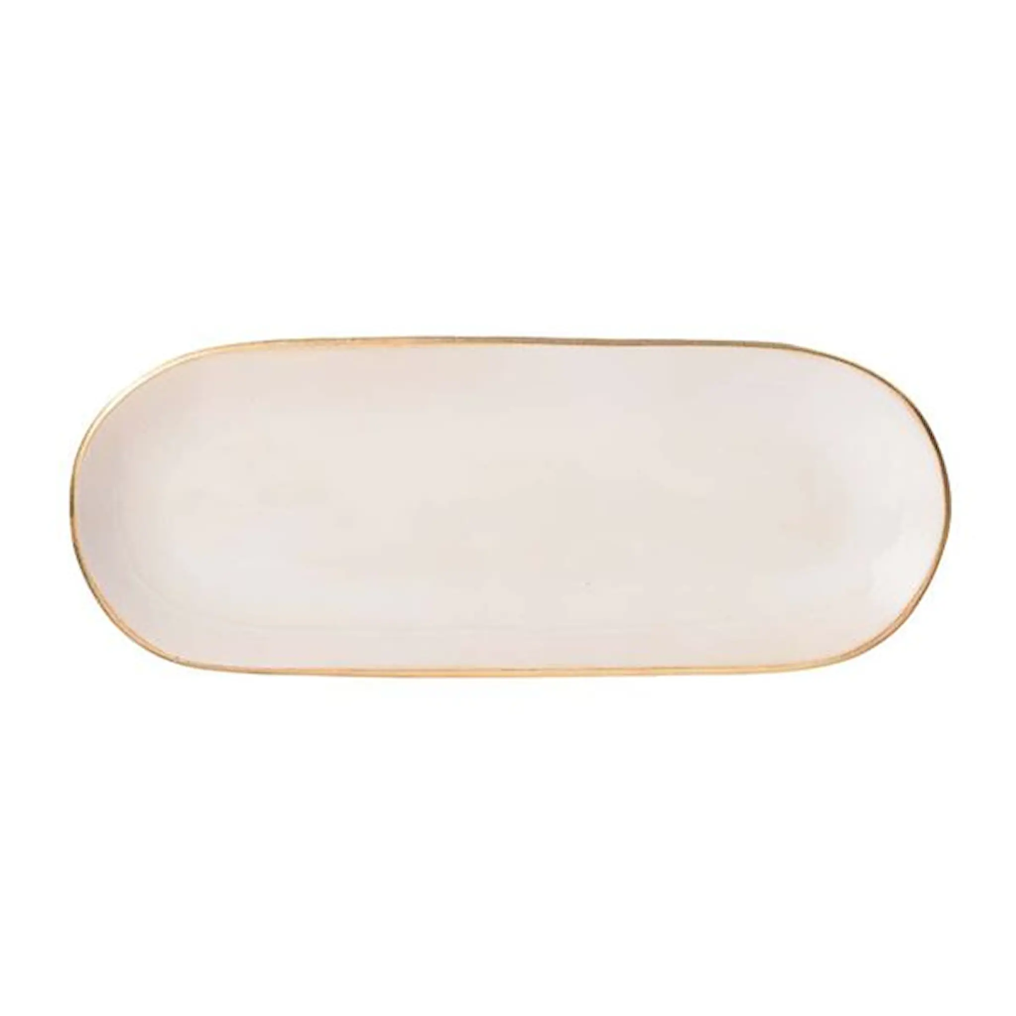 Heirol Heirol x Nosse Serveringsfat 30x12 cm Edge Ivory Gold