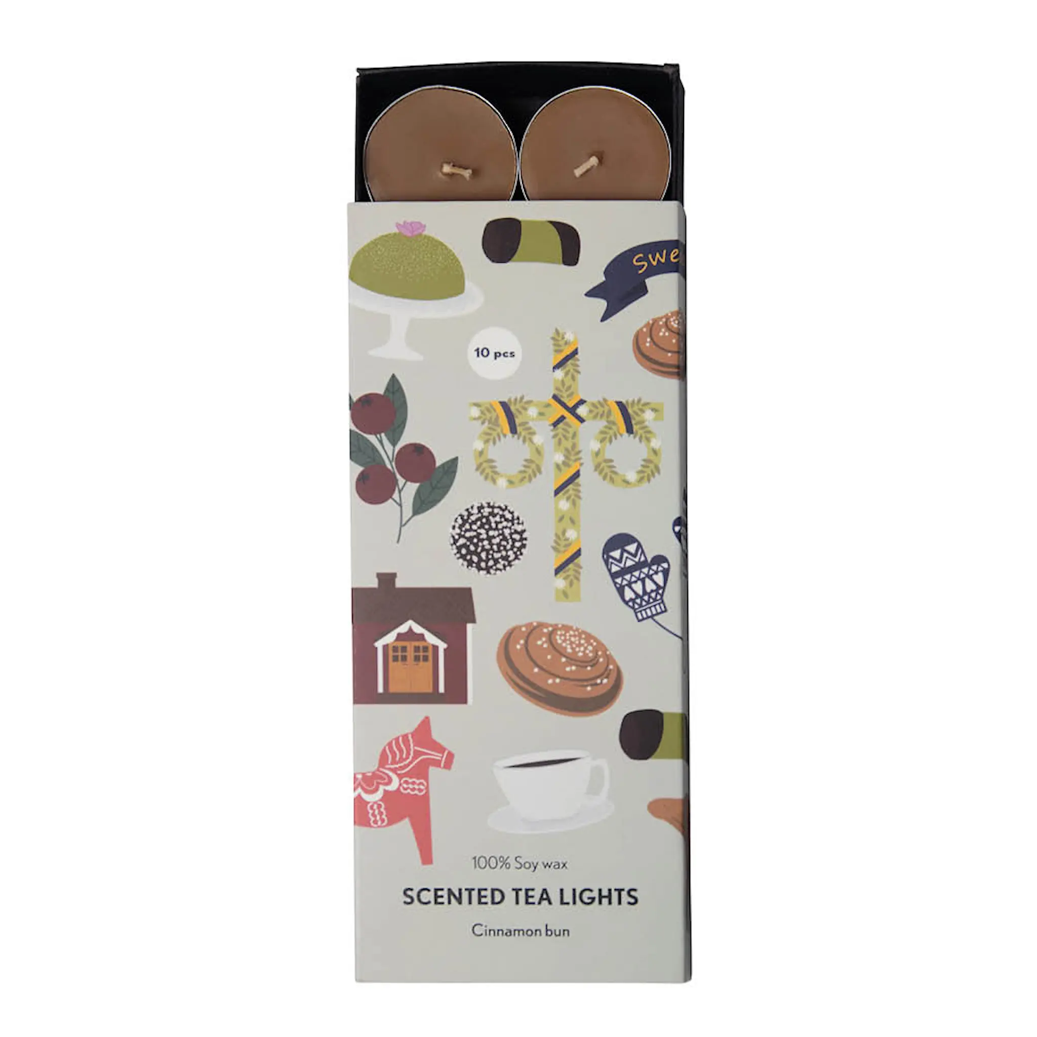 Pluto Doftande värmeljus 10-pack Like a swede