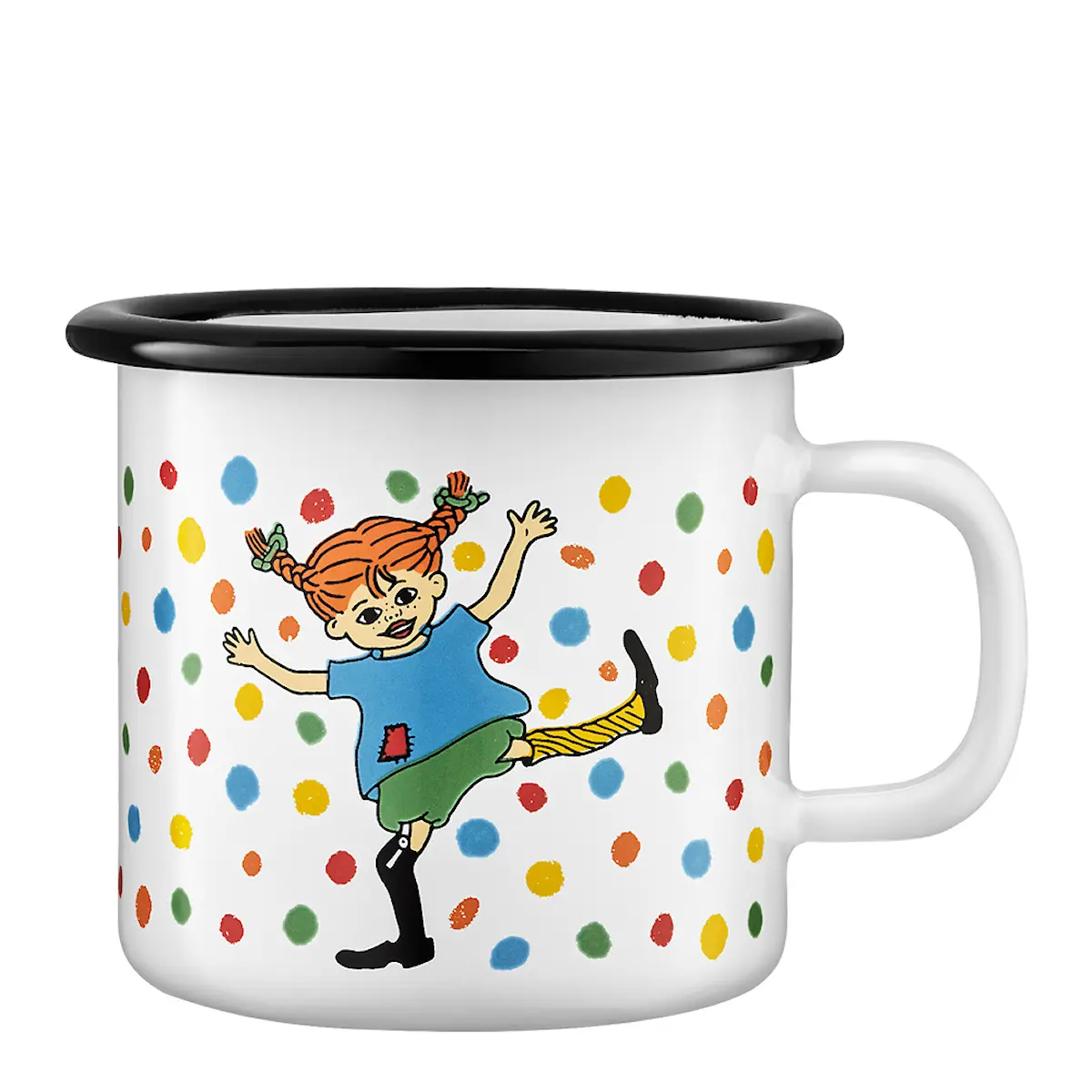 Muurla Pippi emaljmugg 25 cl hoppsansa