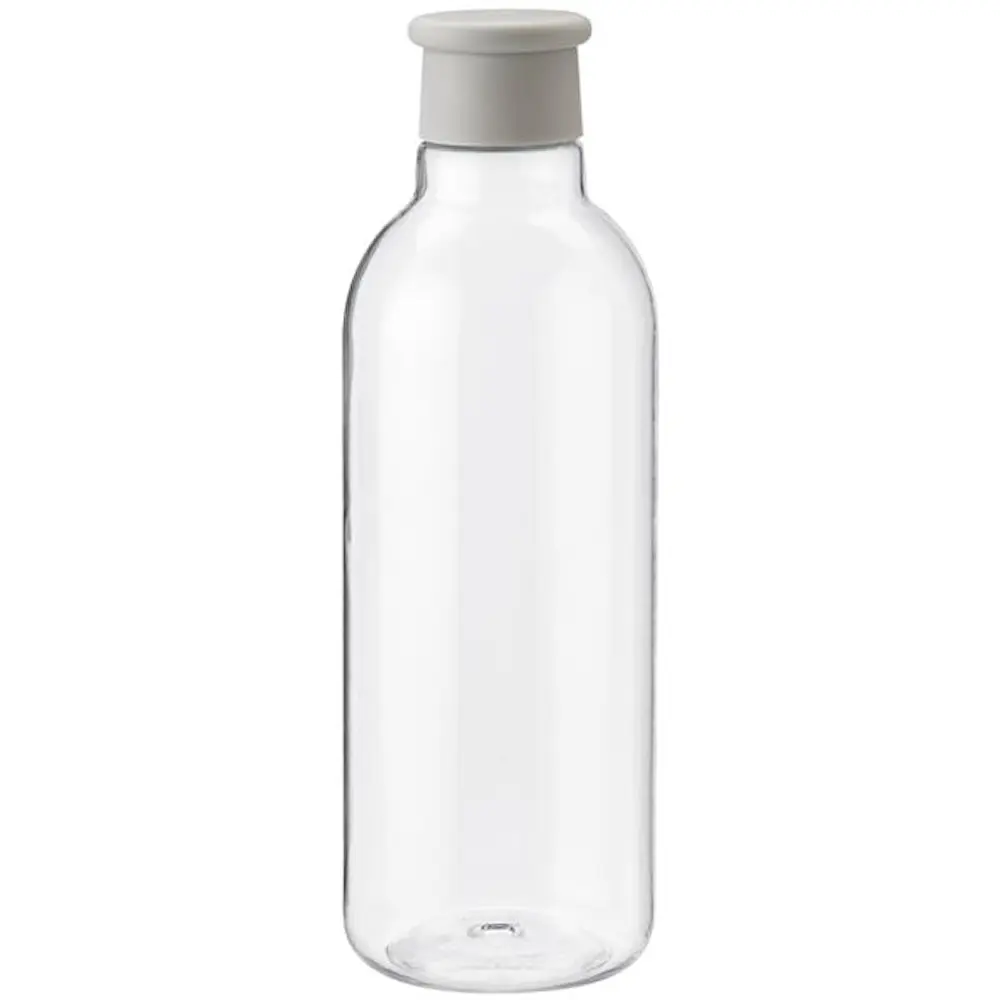 DRINK-IT vannflaske 0,75L lys grå/klar