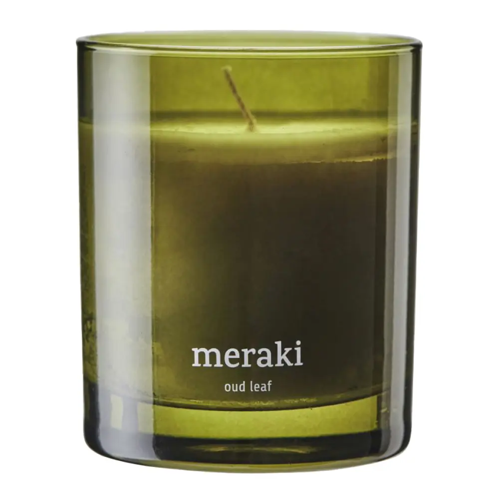 Tuoksukynttilä Oud Leaf 9,5x8 cm Vihreä
