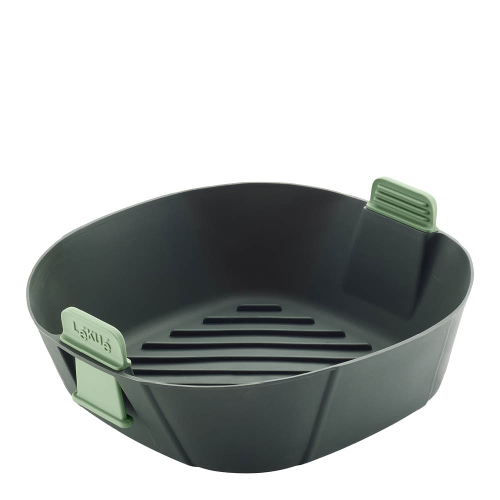 Lékué Silikonkorg L till airfryer 22x22 cm grå