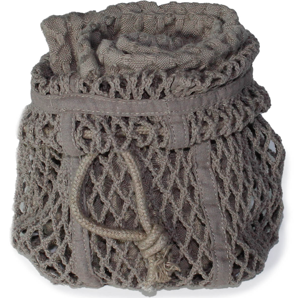 The Organic Company Gjenbrukbar nettpose liten 22x16 cm clay