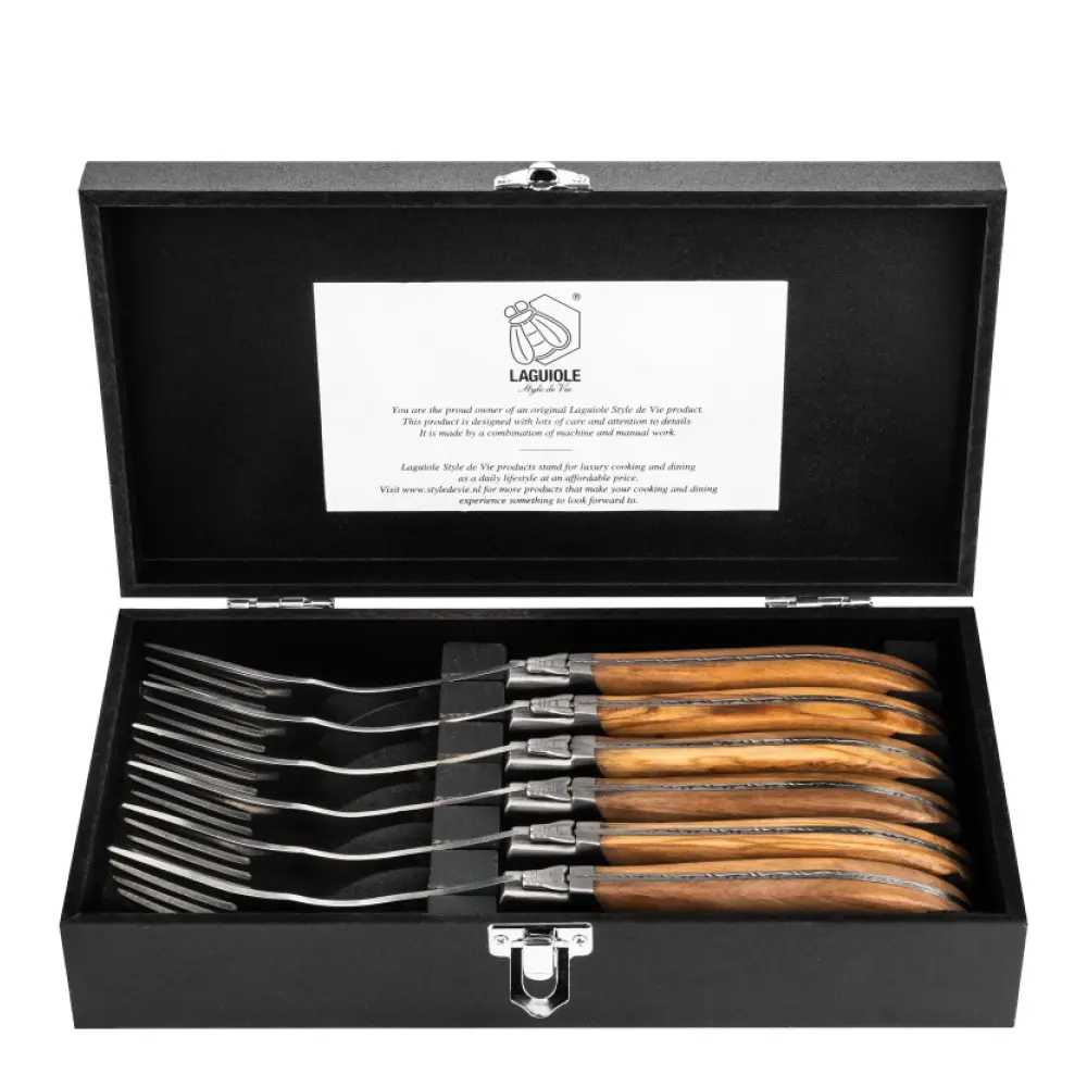 Laguiole Haarukka 6 kpl Olive