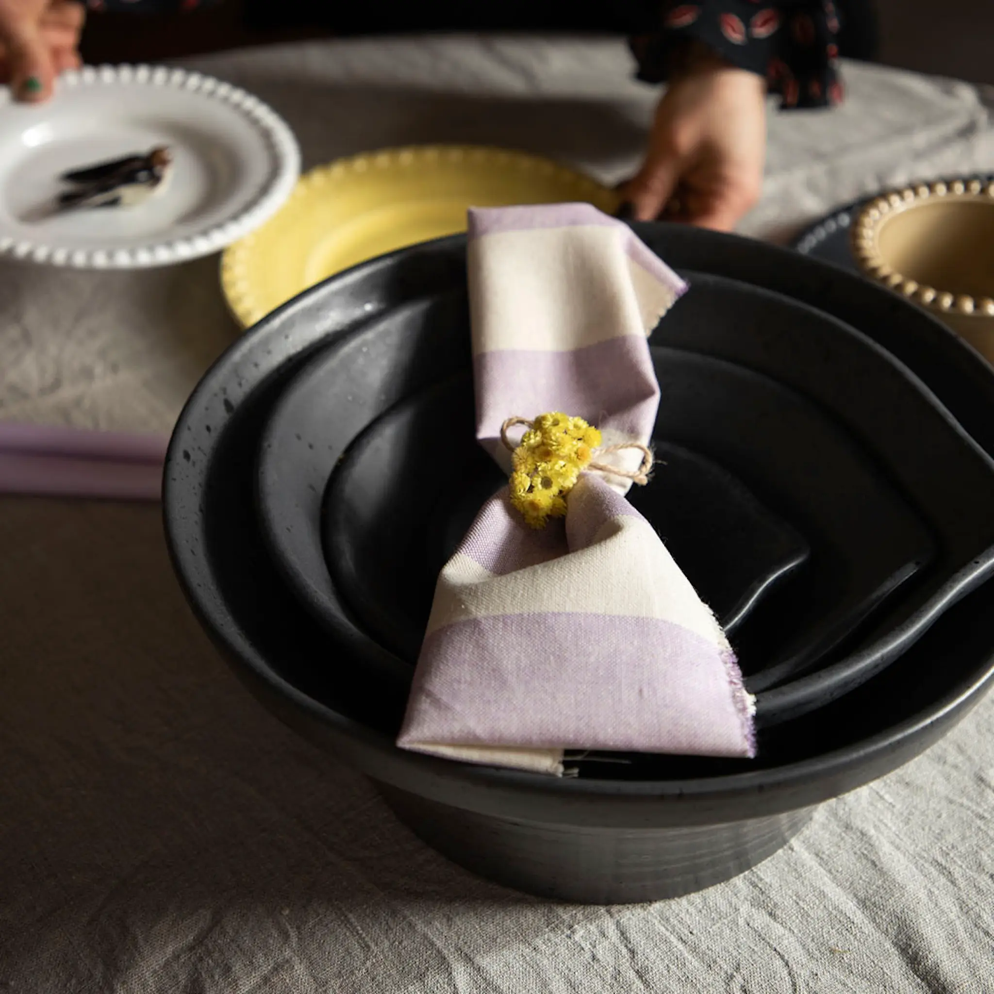 PotteryJo Peep Kulho 27 cm Matt Black