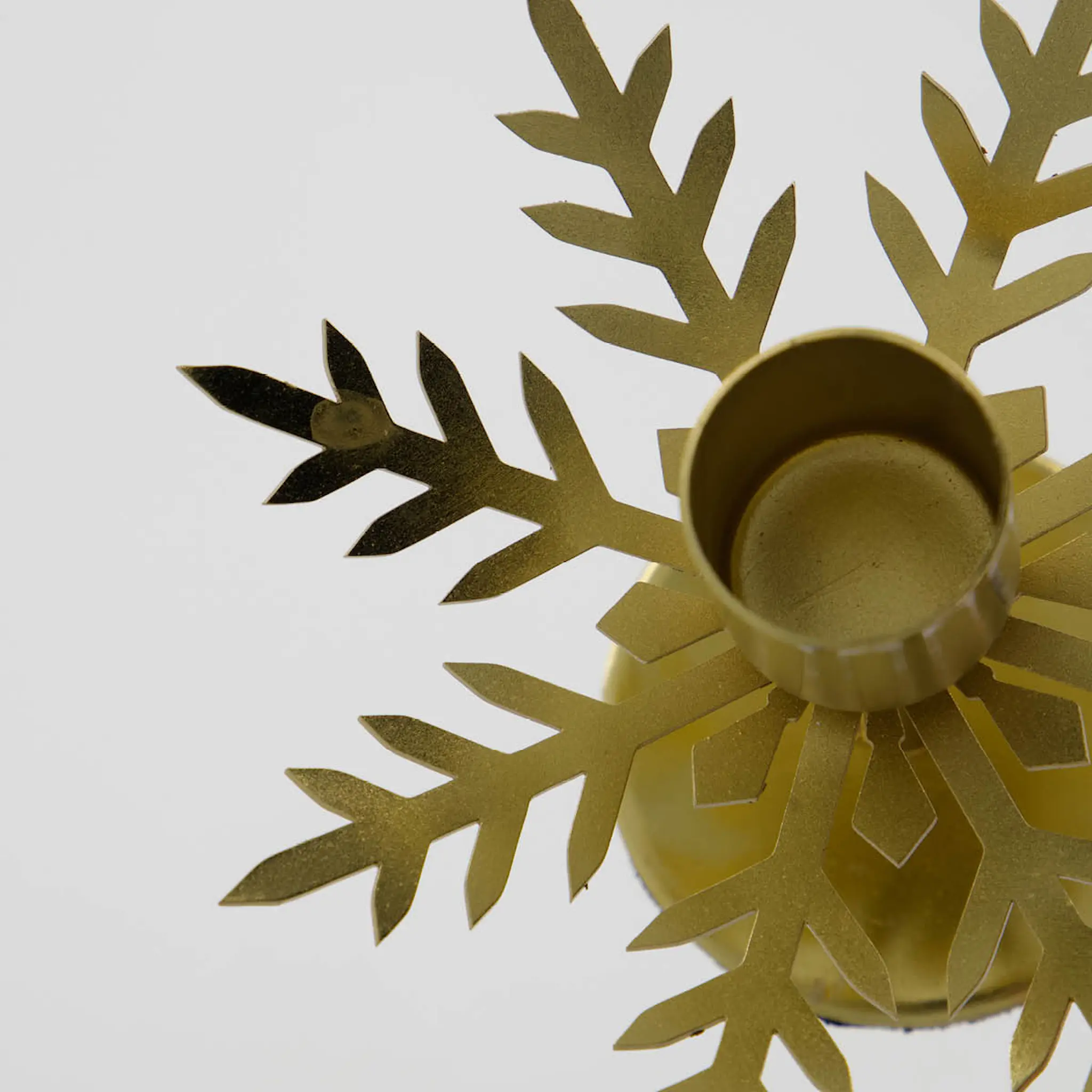 House Doctor Snowflake lysestake i jern 2 stk antikk messing