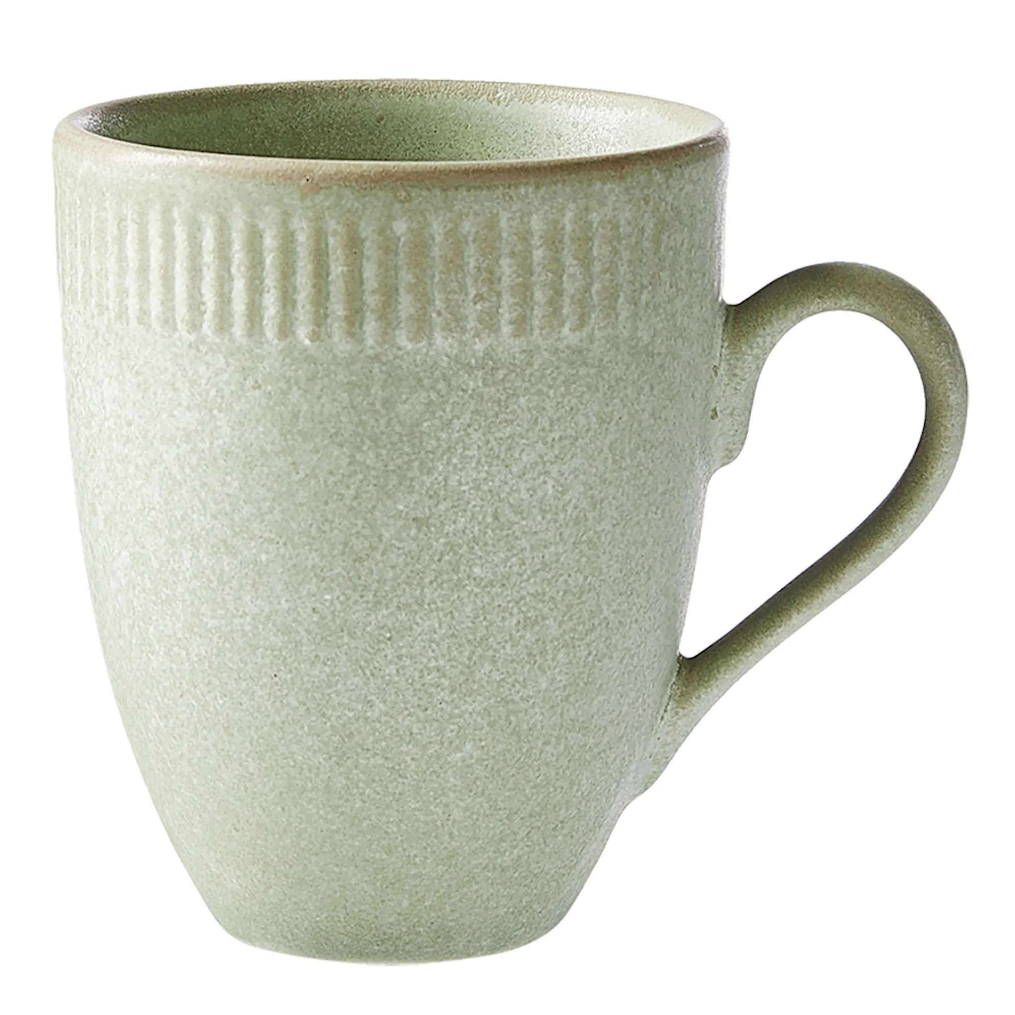 Aida Relief Stoneware Mugg 30 cl Grön