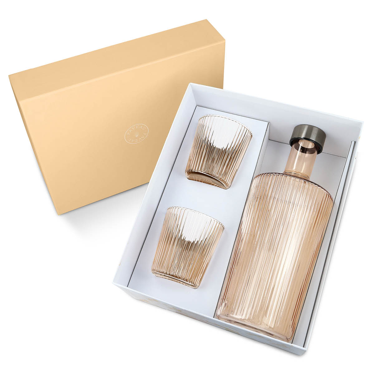 Paveau Ribbed Elegance gåvoset Bells 3 delar beige