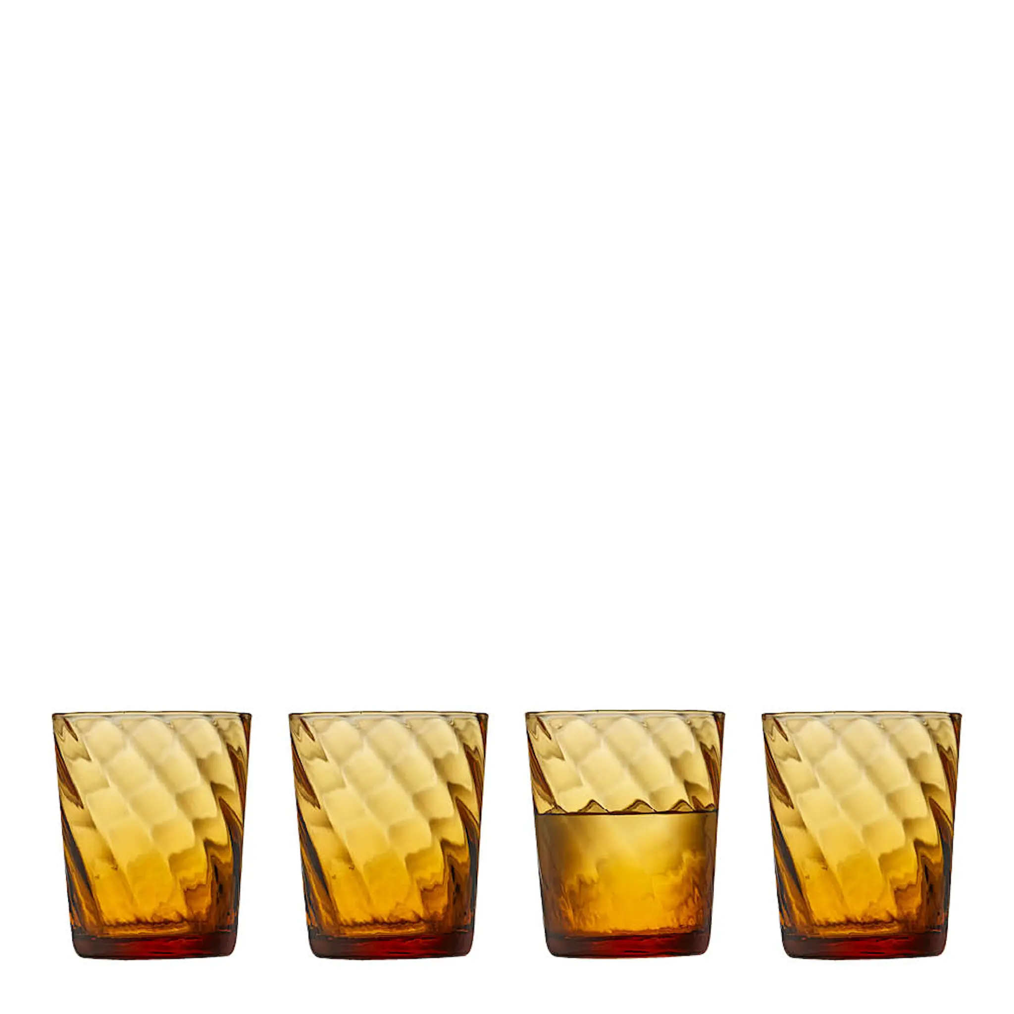 Lyngby Glas Vienna Vattenglas 30 cl 4-pack Amber