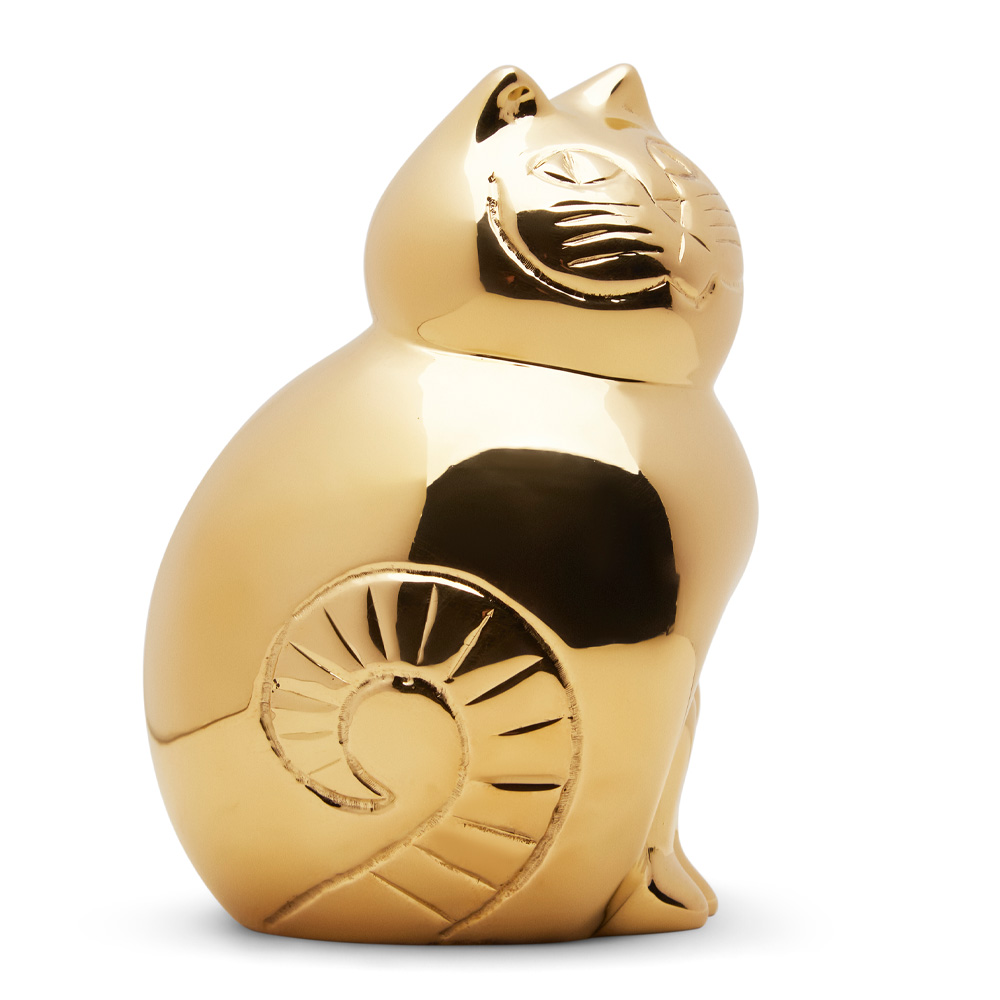 Skultuna Skultuna x Lisa Larson Katt 8,7 cm Guld