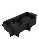Isform för 2 iskulor 5,7 cm silikon svart