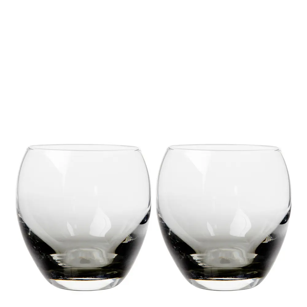 Halo/Praline  Tumbler-lasi 39 cl 2 kpl Musta/Kirkas