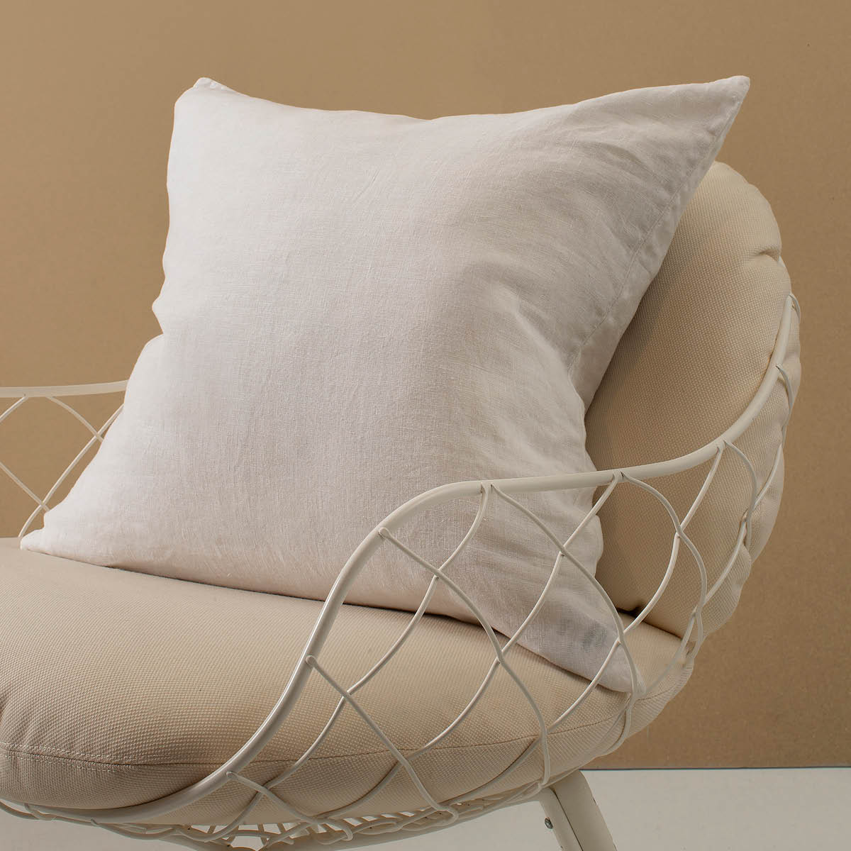 Himla Sunshine kuddfodral linne 50x50 cm white