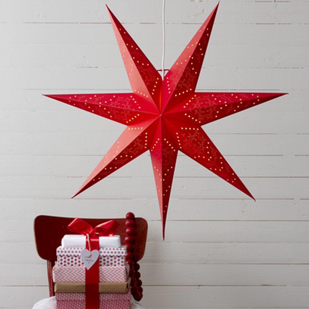 Star Trading Sensy Pappersstjärna 70 cm Röd