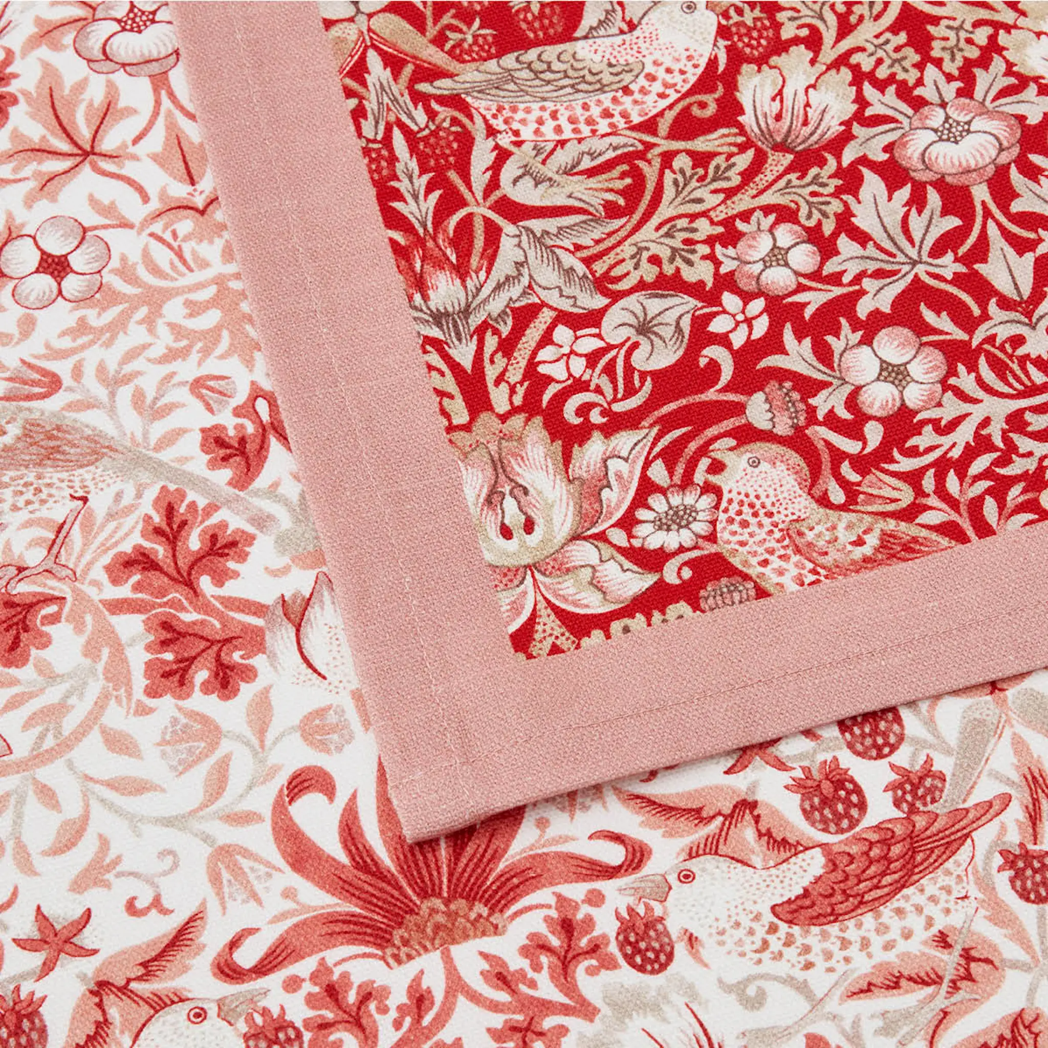 Spode Morris & Co kökshandduk Strawberry Thief 2-pack 45x74 cm