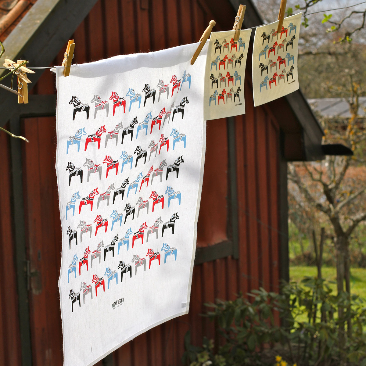 Citronelles Dala kökshandduk 50x70 cm flerfärgad