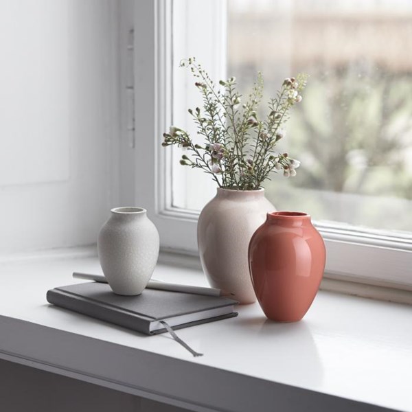 Knabstrup Keramik Vas 3-Pack Vit/Rosa/Pink
