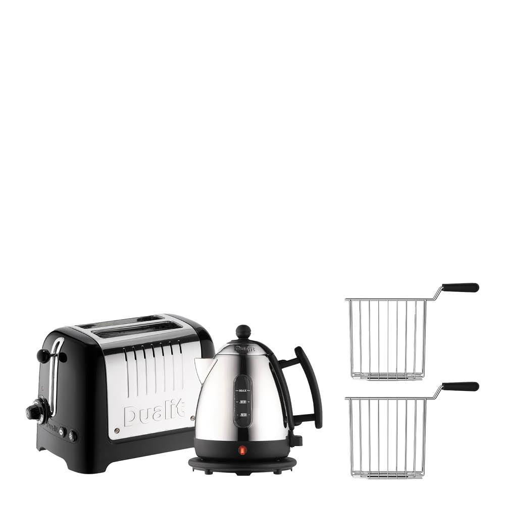 Dualit - Vedenkeitin 1L ja Leivänpaahdin 2 viipaletta Musta