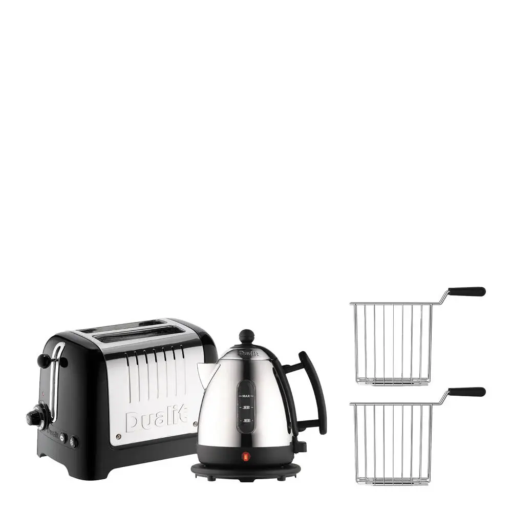 Vedenkeitin 1L ja Leivänpaahdin 2 viipaletta Musta