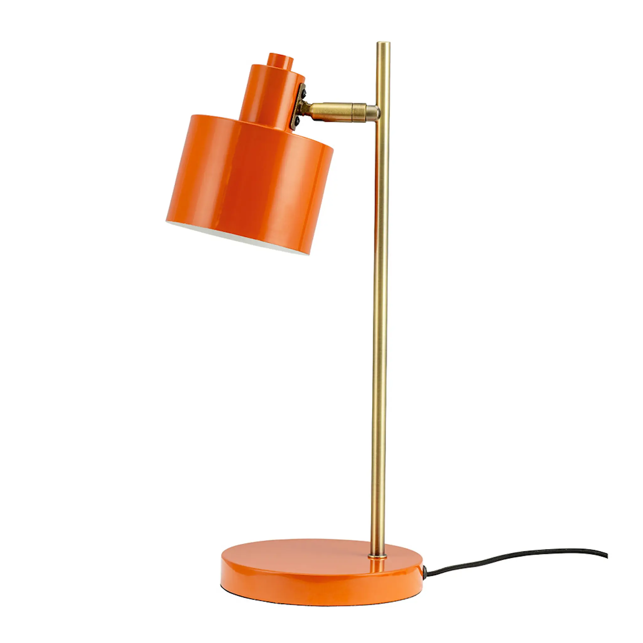 Dyberg Larsen Ocean bordslampa 43 cm orange/mässing