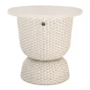 Twist bord med förvaring 44x43 cm champagne