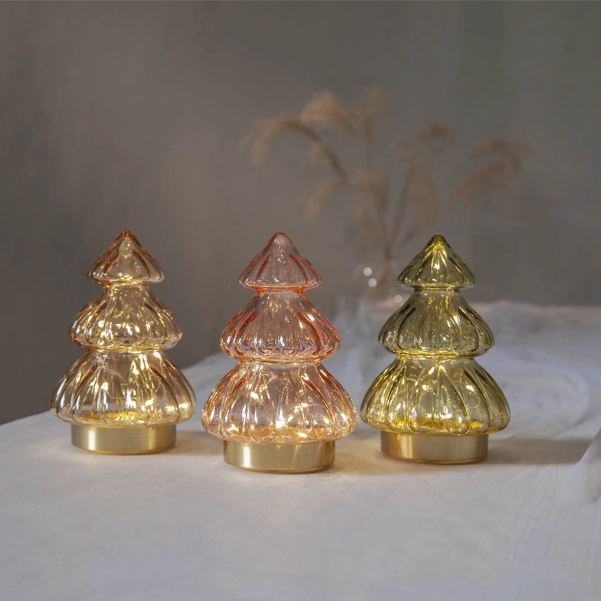 Star Trading Abete borddekorasjon LED 20 cm beige