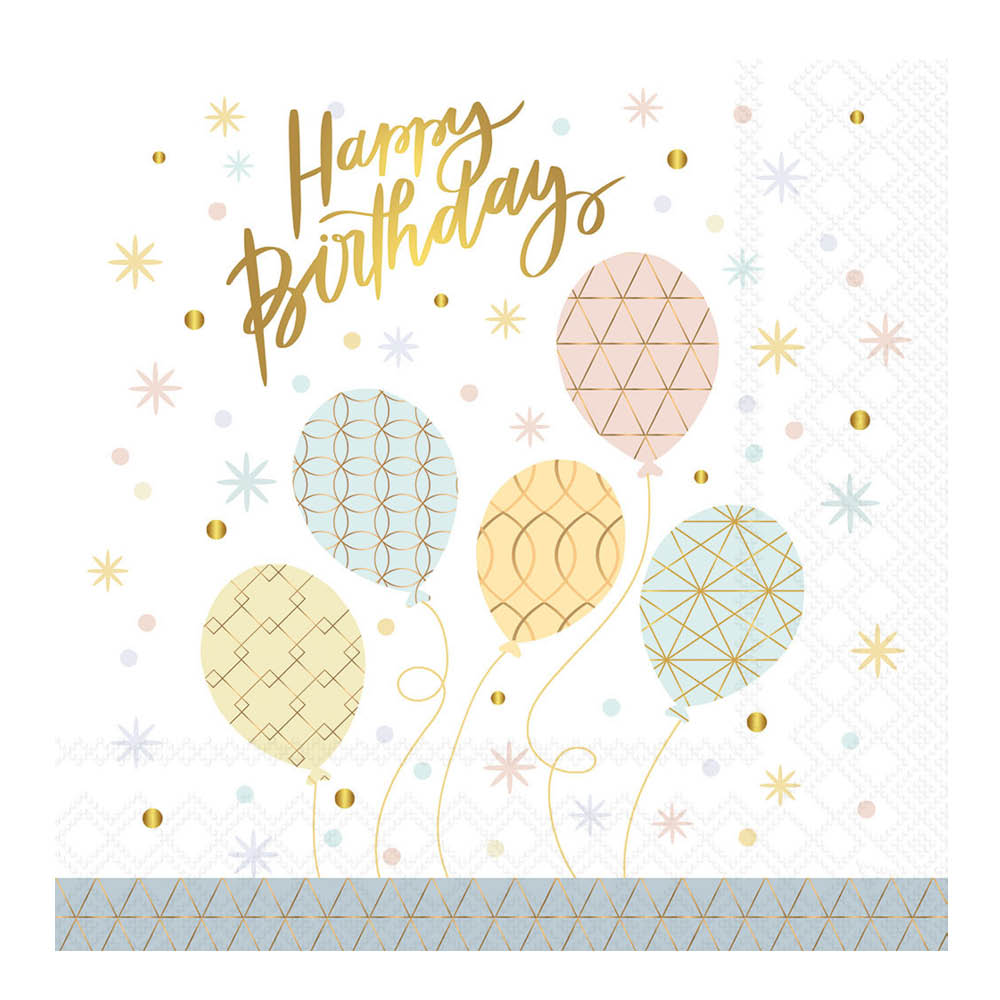 Ambiente Servett 33x33 cm 20-pack Happy Balloons