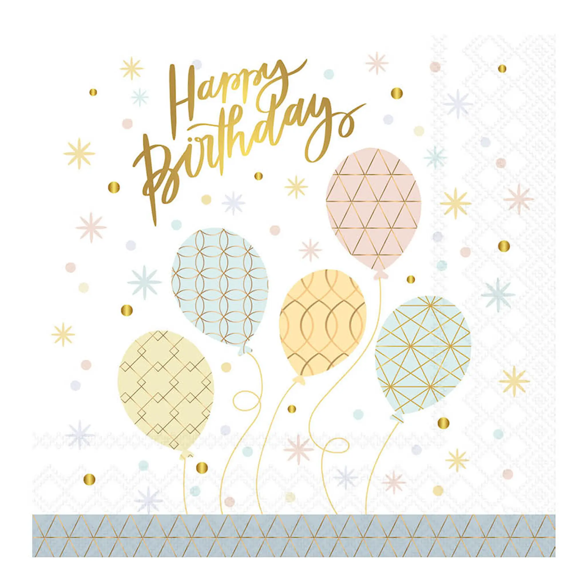 Ambiente Servett 33x33 cm 20-pack Happy Balloons