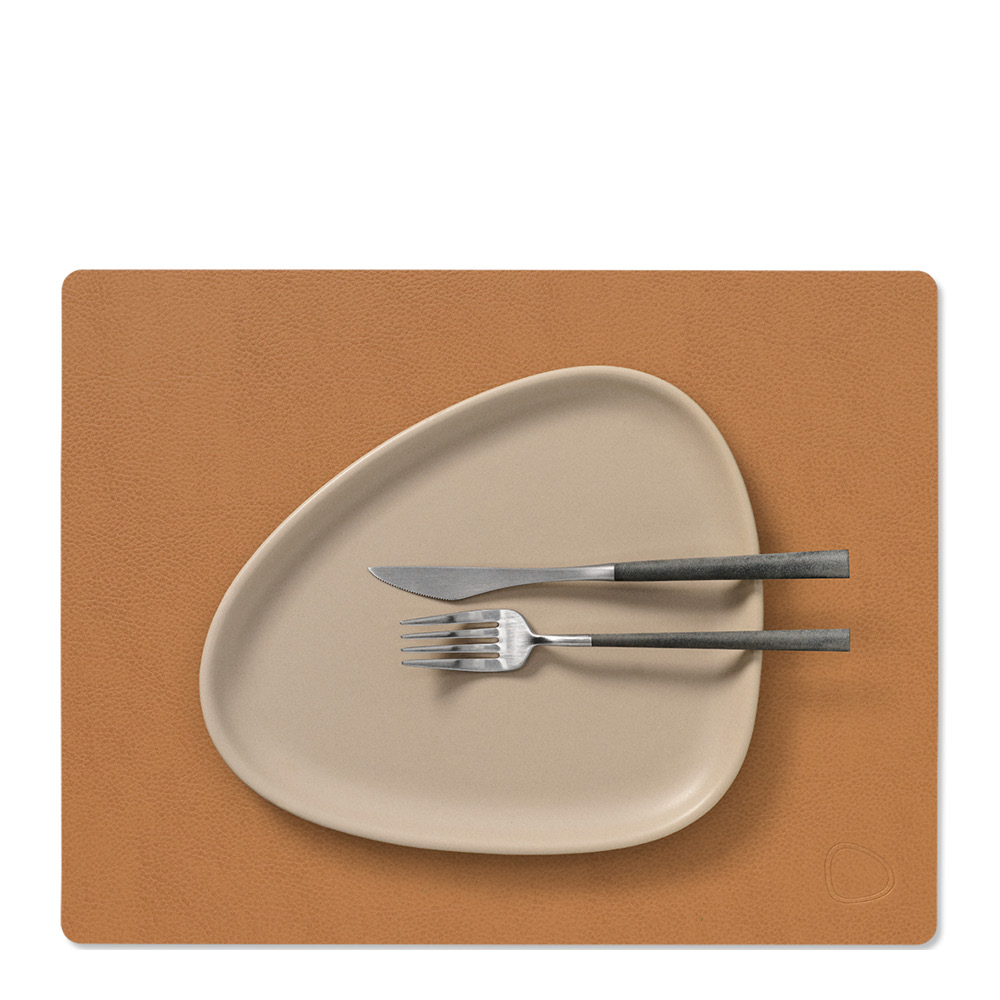 LIND DNA Leather Serene rectangle bordbrikke 26x34 cm nature