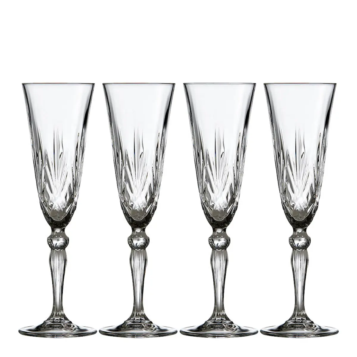 Lyngby Glas Melodia Champagneglas 16 cl 4-pack Klar