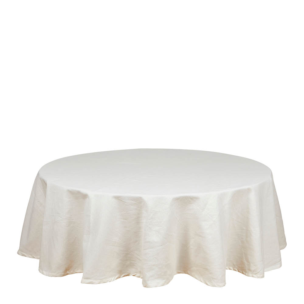 Fondaco Vide rund bordsduk Ø160 cm offwhite