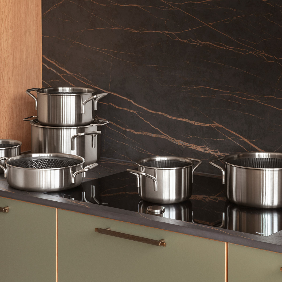 Eva Trio Multi Mosaic gryta 4,8 L 24 cm keramisk