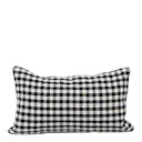 Eco Hugo kuddfodral 30x50 cm svart/vit