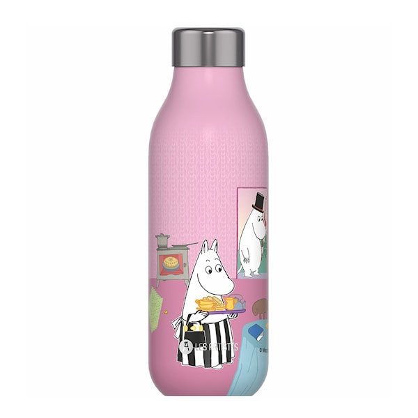 Bottle Up Mumin termosflaska 0,5 L tea time pink