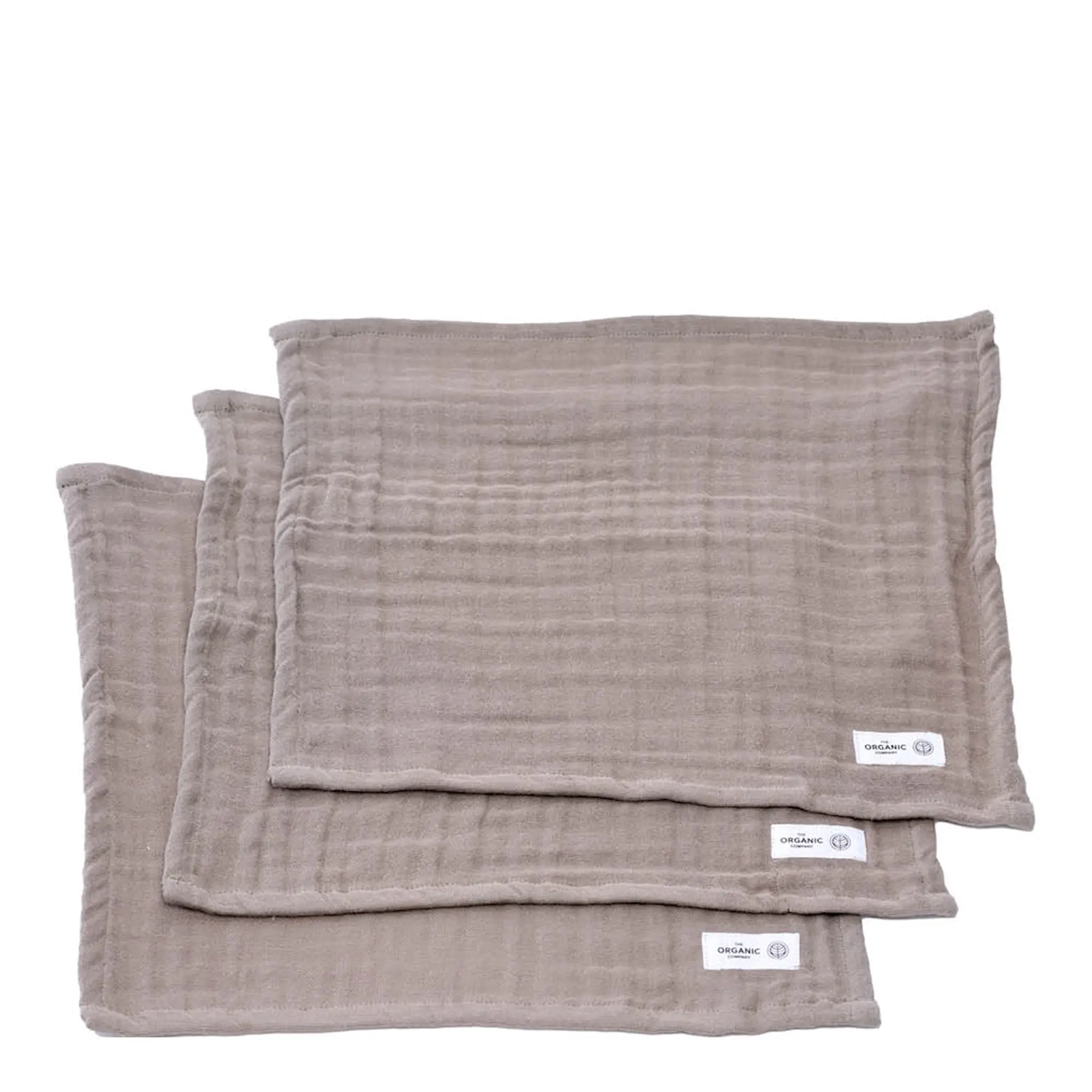 The Organic Company FINE pesulappu 30x30 cm 3 kpl clay