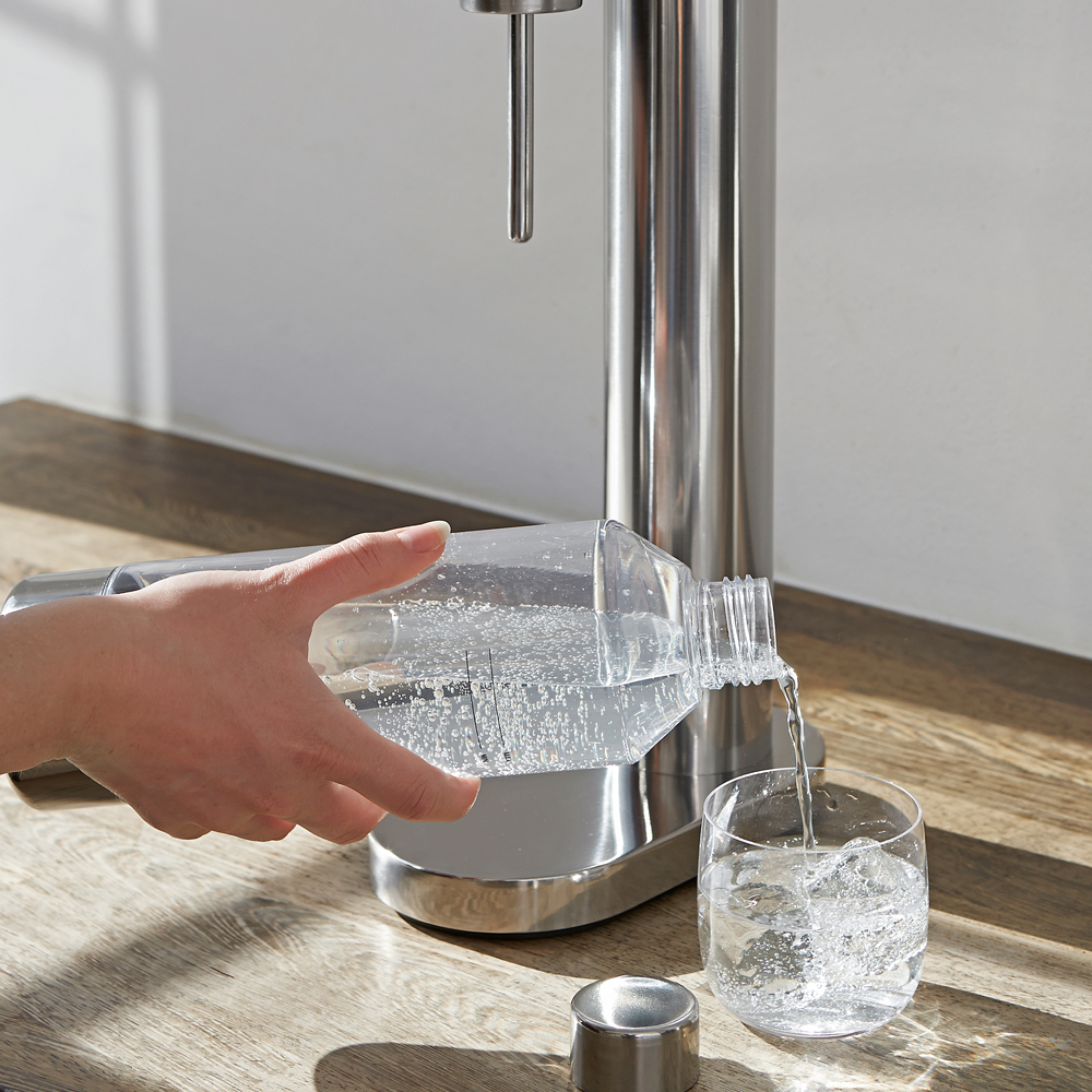 Stelton Brus Flaska till Kolsyremaskin 0,85 L stål/klar