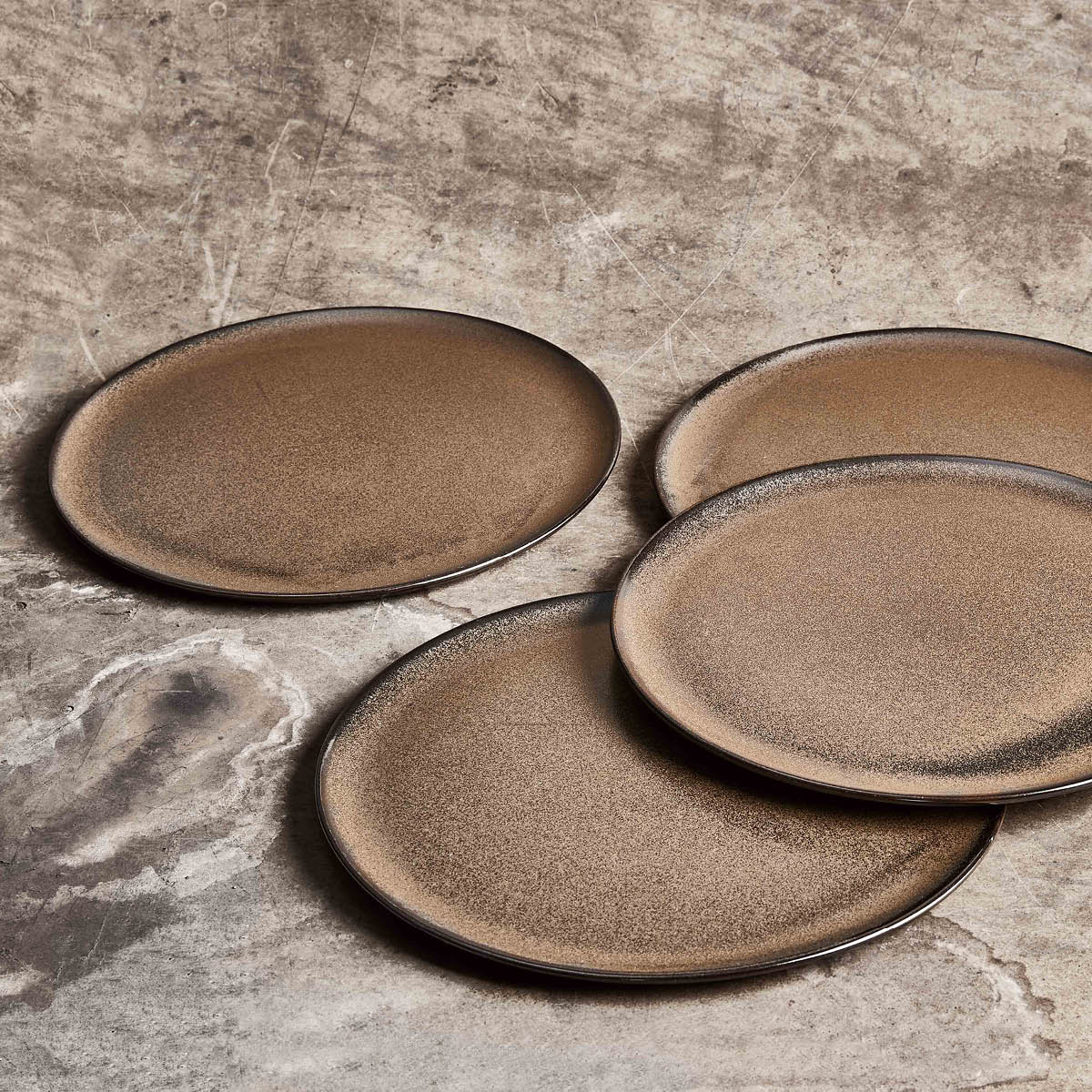 Aida RAW Metallic Brown tallerken 28 cm