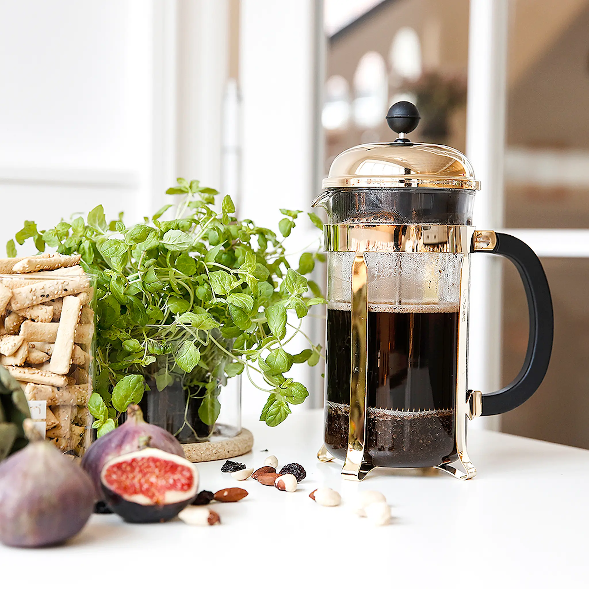 Bodum Chambord Pressopannu 8 kupillista 1 L Kulta